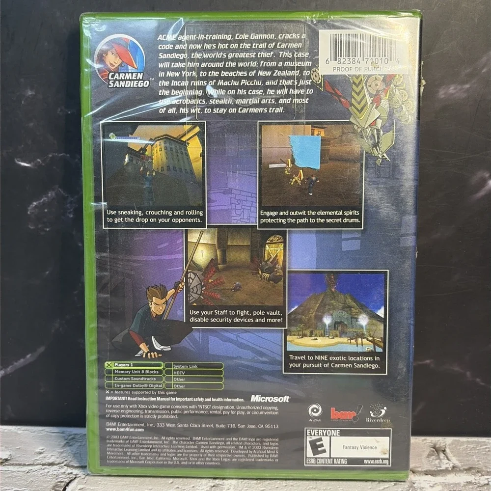 Carmen Sandiego The Secret of the Stolen Drums Microsoft Xbox - Brand New Sealed